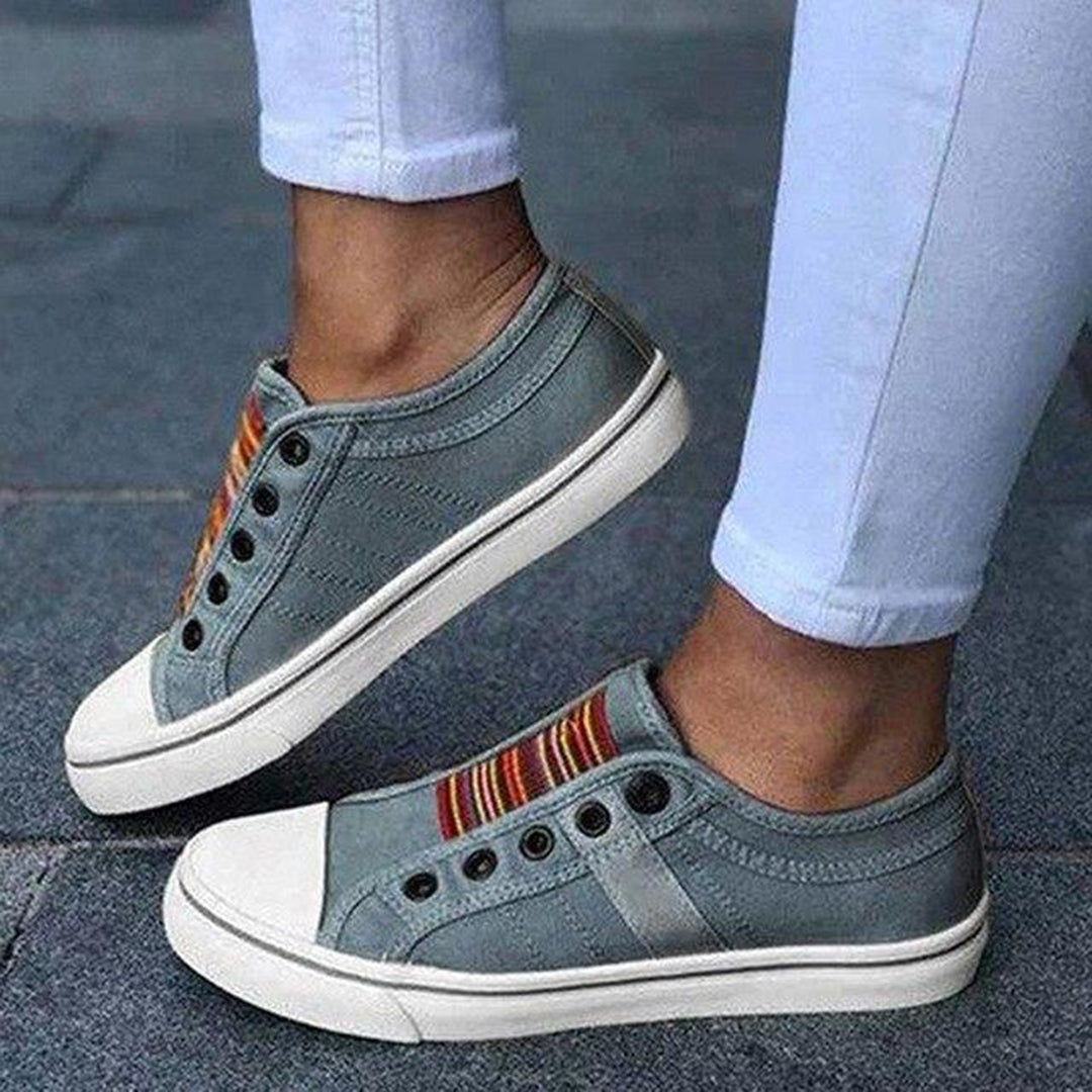 Zapatillas Urbanas de Lona Slip-On para Mujer