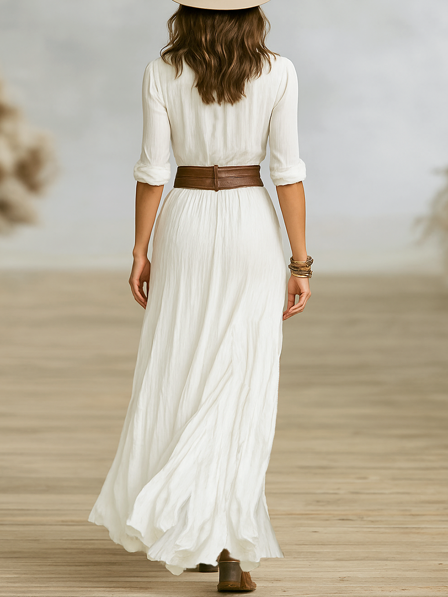 Vestido Maxi Sofisticado y Fluido para Mujer
