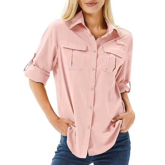 Camisa Outdoor de Manga Larga con Filtro UV UPF 50 para Mujer
