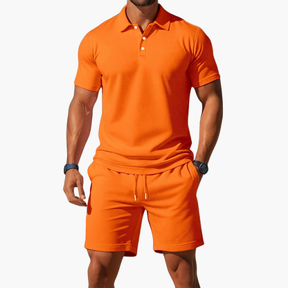 Set Casual Masculino de Polo y Pantalón Corto