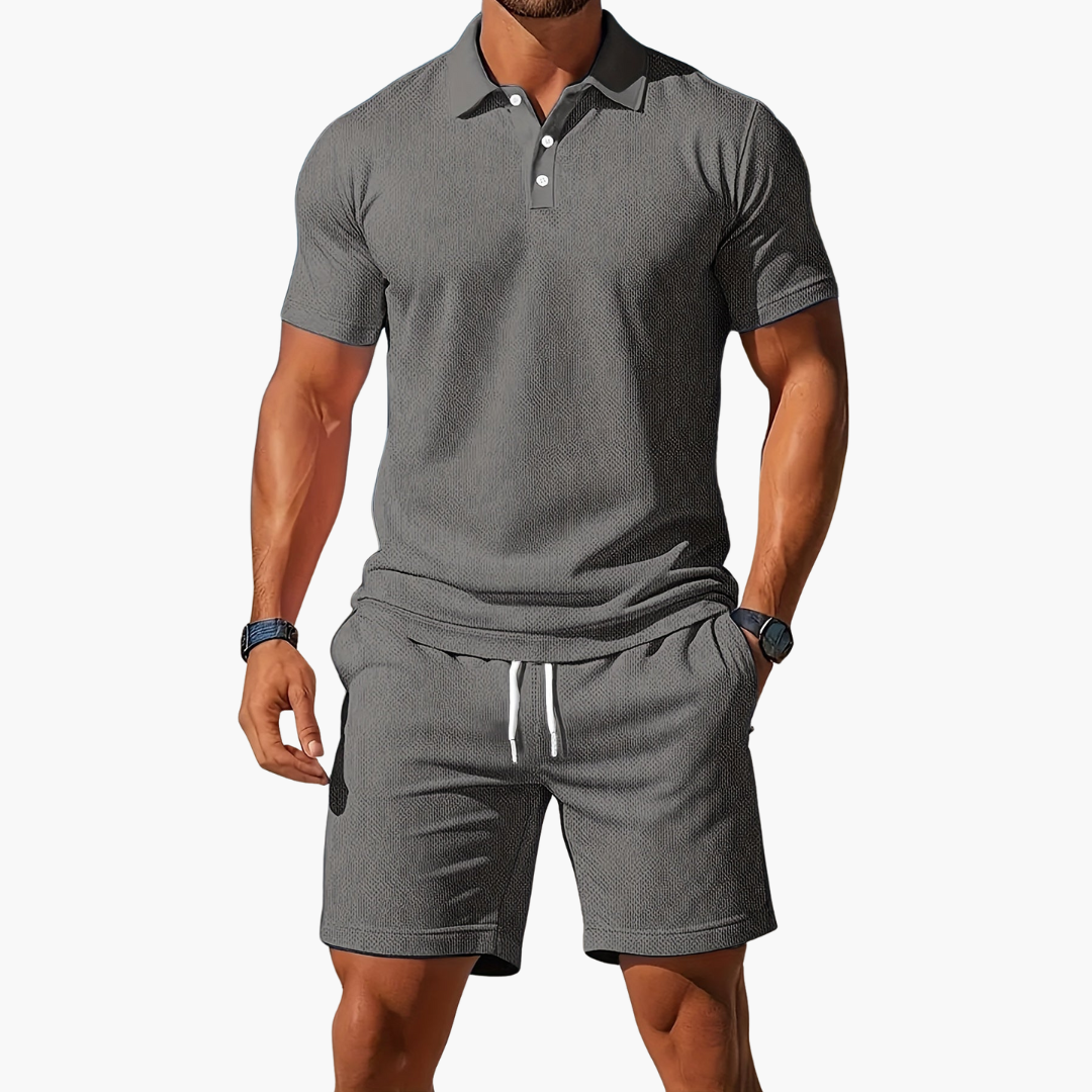 Set Casual Masculino de Polo y Pantalón Corto