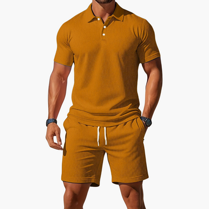 Set Casual Masculino de Polo y Pantalón Corto