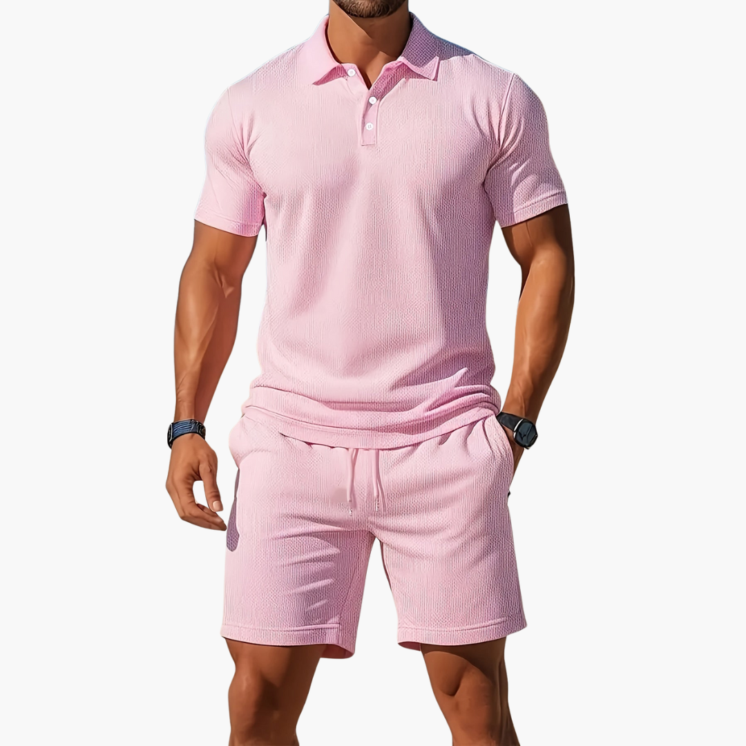 Set Casual Masculino de Polo y Pantalón Corto