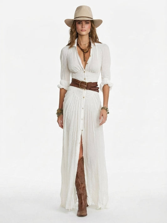 Vestido Maxi Sofisticado y Fluido para Mujer