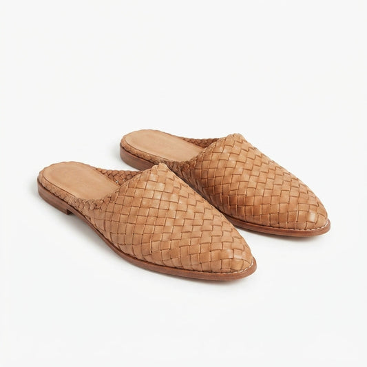 Zapatos Bajos Tipo Slip-On con Textura Trenzada para Dama