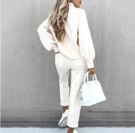 Set Casual de Dos Piezas de Corte Holgado para Mujer